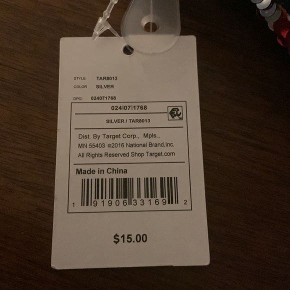 Holiday Wristlet silver sequence w/ red “Ho ho ho” adorable NWT - Picture 12 of 12